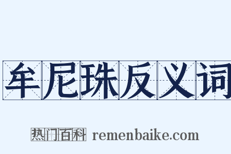 牟尼珠反义词是什么意思的图片